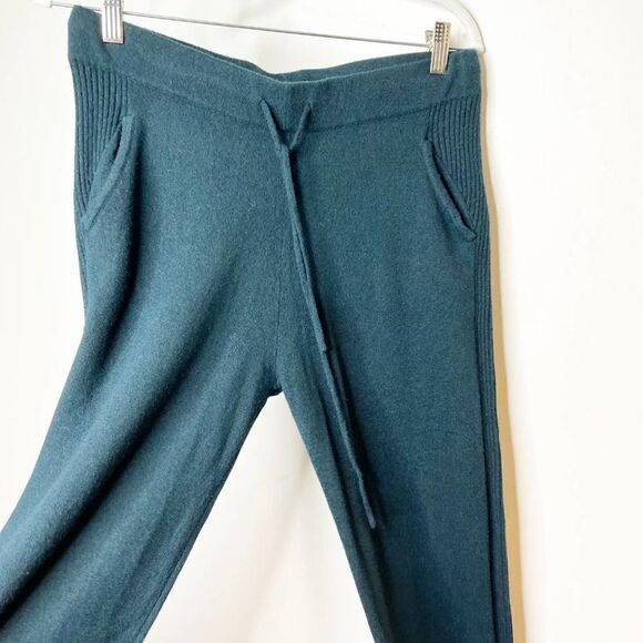 Pain De Sucre Wool Blend Green Drawstring Straight Leg Pull On Pants Size Medium - Picture 3 of 5